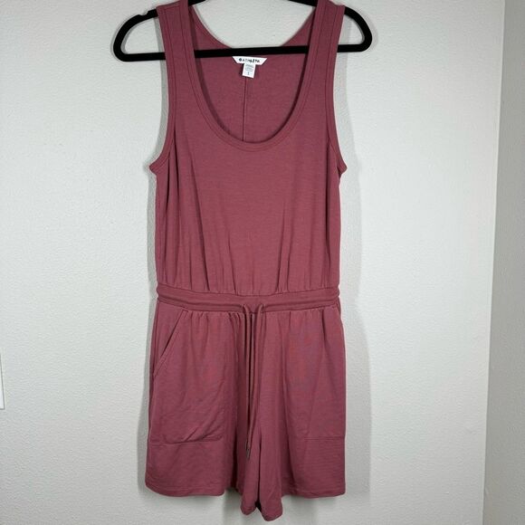 Athleta Balance Sleeveless Romper Activewear Berry Rose Pink Womens Small 601559 - Picture 1 of 10
